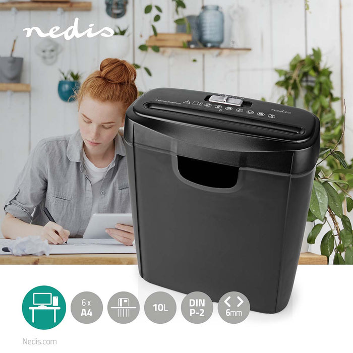 NEDIS PAPER SHREDDER 10L || 336692