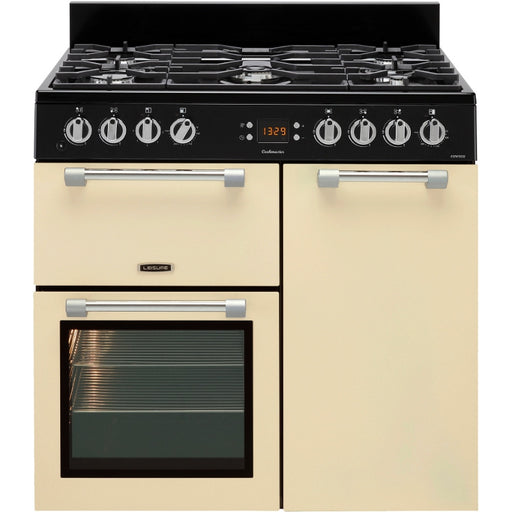 LEISURE Cookmaster 90cm Dual Fuel Double Oven Cream | CK90F232C