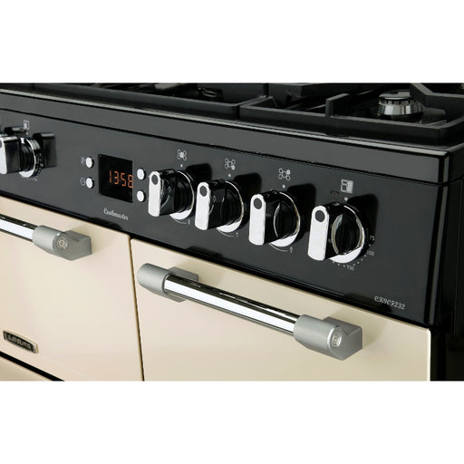 LEISURE Cookmaster 90cm Dual Fuel Double Oven Cream || CK90F232C