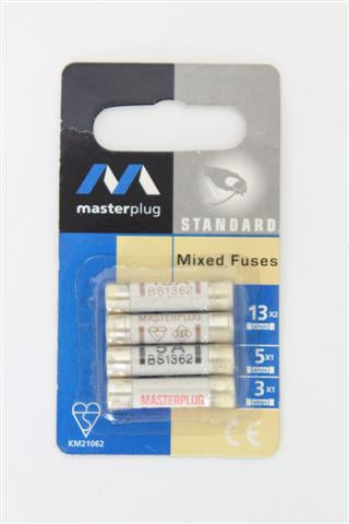 MASTERPLUG Basics 4pk Mixed Fuses | 5015056353043
