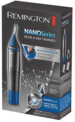 Remington Nano Series Nose and Ear Trimmer, Black & Blue | NE3850
