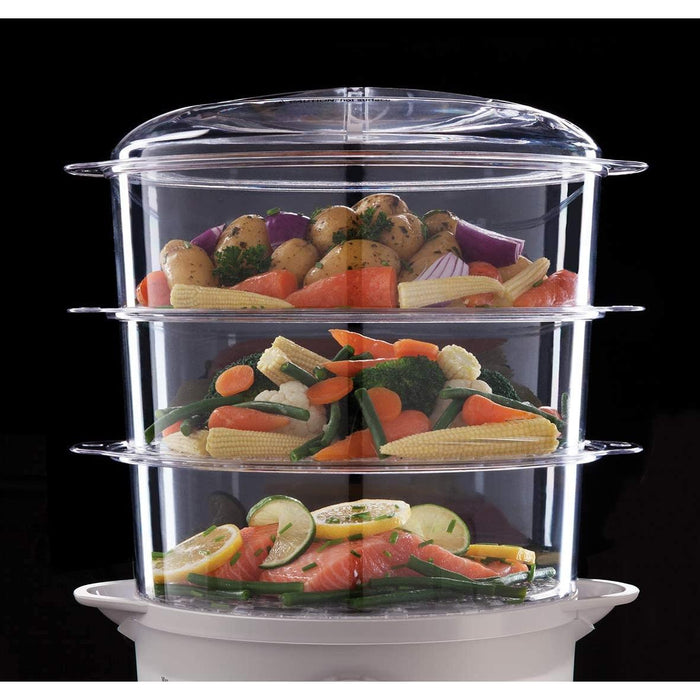 RUSSELL HOBBS Steamer Russell Hobbs 3-Tier Food Steamer | 21140 IRWINS MEGASTORE