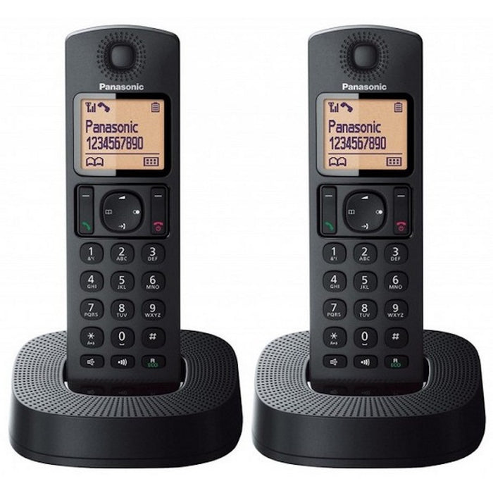 PANASONIC KX-TGC312 Twin Cordless Phone - Black | KXTGC312