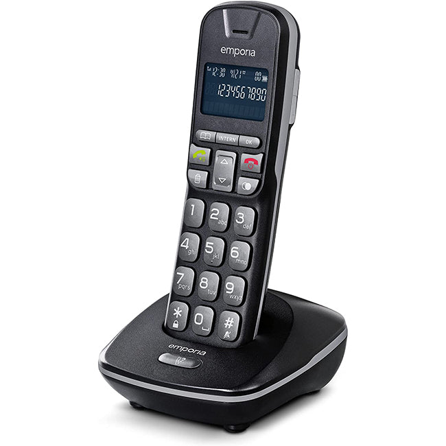 EMPORIA Talkhome Dect Amplified cordless telephone with large LCD display and hands-free speakerphone | EDL TH-21-UK
