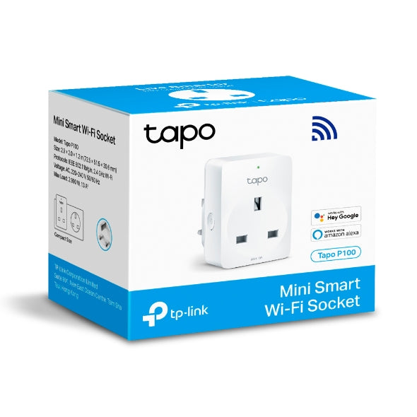 TP-LINK Mini Smart Wi-SMART WI-FI Socket | TAPO P100