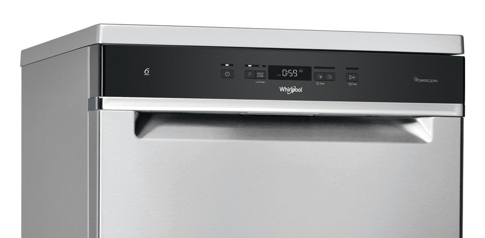 Whirlpool 60CM Freestanding Standard Dishwasher | WFC3C33PFXUK