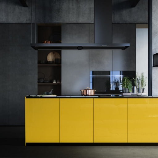 LUXAIR 180cm Premium Range Island Cooker Hood in Matt Black || LA-180-AREZZO-ISL-BLK