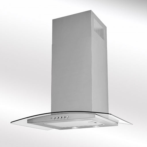 LUXAIR 90cm Budget Curved Glass Cooker Hood In Stainless Steel || LA-90-ARTIS-CVD-SS