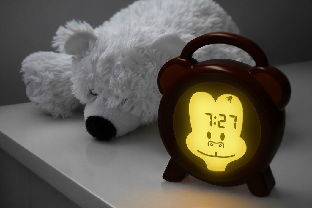 Alecto BC-100 MONKEY Sleep Trainer, Night Light and Alarm Clock - Brown | EDL A003354