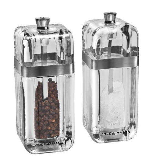 Cole & Mason H3073912P Kempton Salt & Pepper Gift Set 130mm Precision with Refills | EDL H3073912P