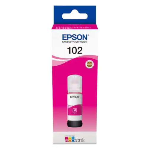 Epson 102 70ML Ink Bottle for EcoTank Magenta | C13T03R340