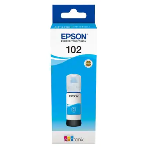 Epson 102 70ml Ink Bottle for EcoTank Blue | C13T03R240