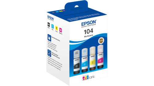 Epson 104 Ink Bottle Multipack for Ecotank 65ml | C13T00P640