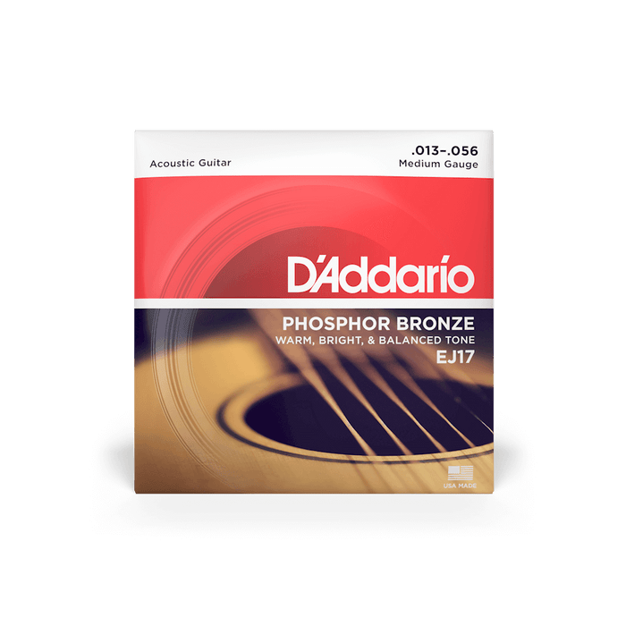 Daddario Acoustic Guitar Strings Medium Gauge | EJ17