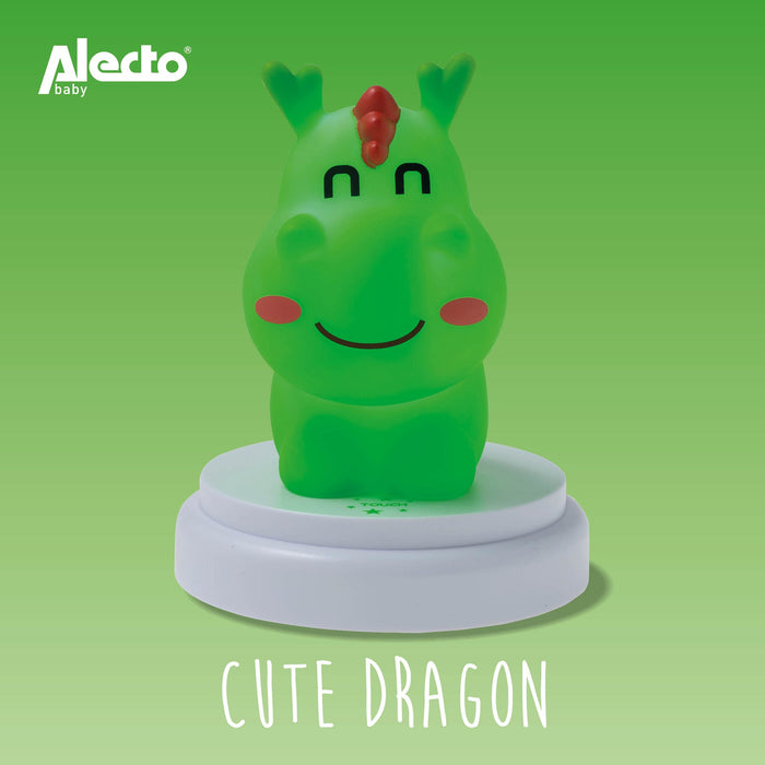 Alecto CUTE DRAGON LED Night Light - Dragon - Green | EDL A003426