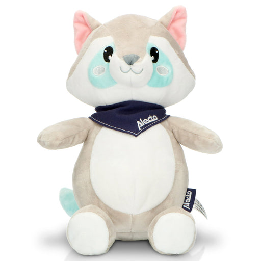 Alecto BC351 Cuddly Raccoon with Soothing Sounds and Night Light Gray-White | EDL A004530
