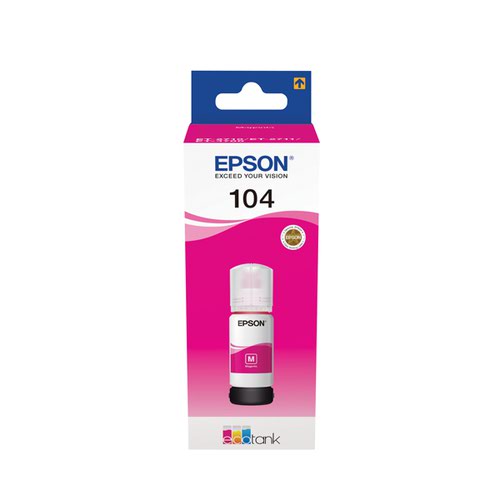 Epson 104 Ink Bottle for EcoTank Magenta | C13T00P340