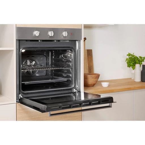 Indesit Aria Stainless Steel Single Oven 66 Litre | IFW 6330 IX UK