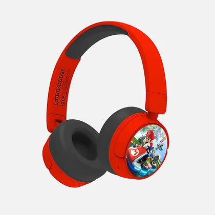 OTL Mario Kart Kids Wireless Headphones Red | MK0983