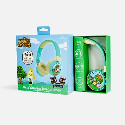 OTL Animal Crossing Kids Wireless Headphones - Green | AC0998