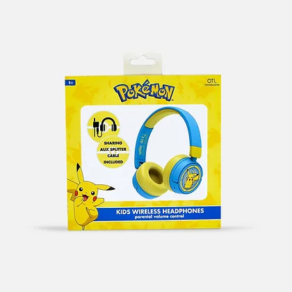 OTL Pokemon Kids Wireless Headphones - Blue, Yellow | PK0980