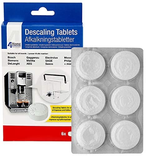 4 YOUR HOME Descaling Tablets for Coffee Machines 6 Pack || CLN025