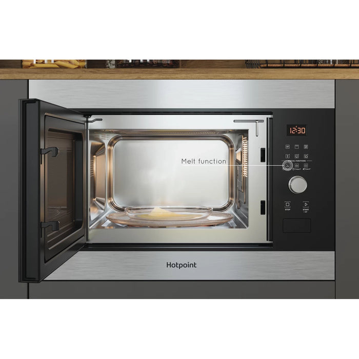 HOTPOINT INTEGRATED MICROWAVE OVEN: INOX COLOR || MF25GIXH