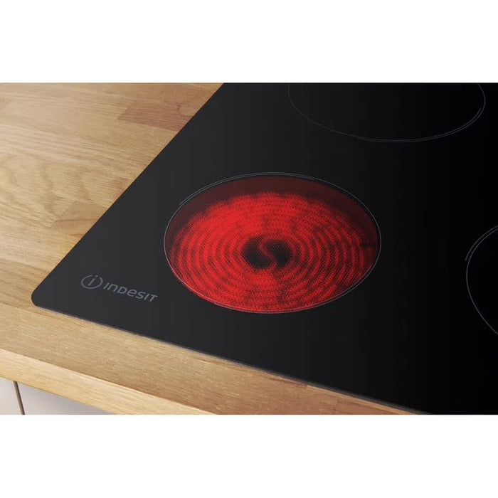 Indesit 60cm Ceramic Electric Cooking Hob - Black | RI161C