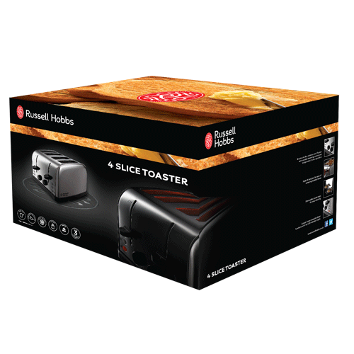 RUSSELL HOBBS Futura Chrome 4 Slice Toaster | 18790
