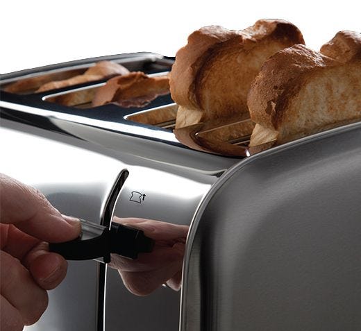 RUSSELL HOBBS Futura Chrome 4 Slice Toaster | 18790