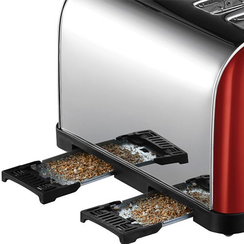 RUSSELL HOBBS Colours Plus 4-Slice Toaster - Red | 28362