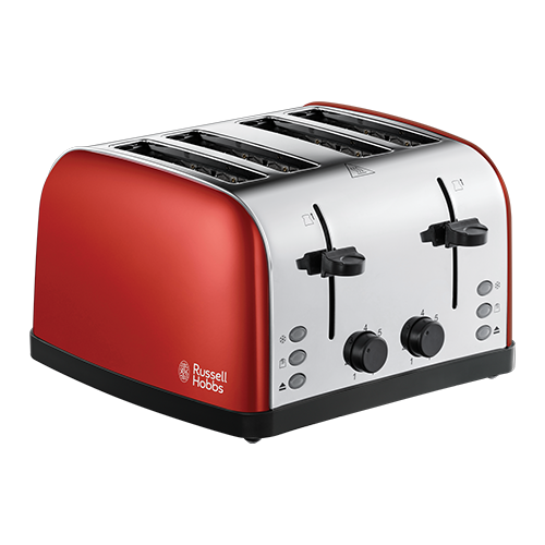 RUSSELL HOBBS Colours Plus 4-Slice Toaster - Red | 28362