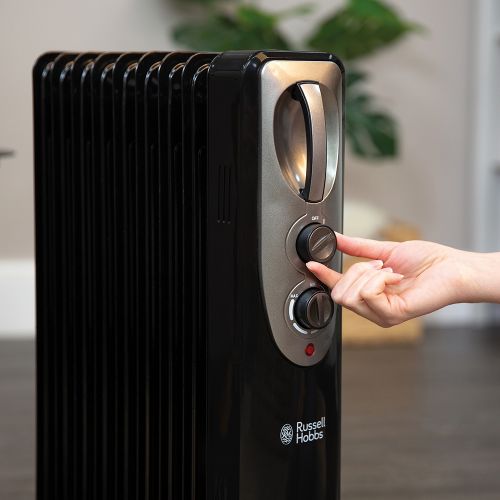 RUSSELL HOBBS Oil Filled Radiator 9 Fin 2KW | RHOFR5002B