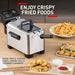 Tefal Easy Pro Semi-Professional Deep Fryer, Grey and Black, 1kg, 4 portions | FR333040