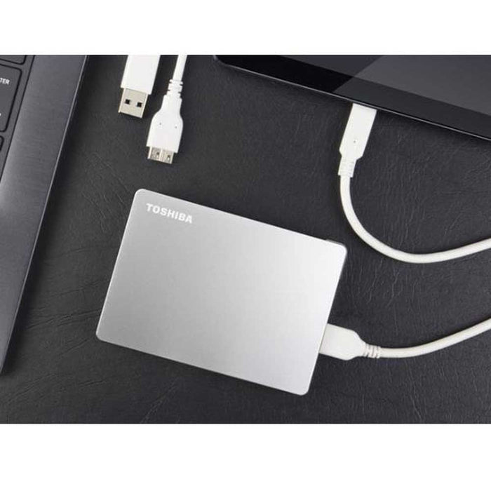 TOSHIBA 1TB Canvio Flex EXT HDD - Silver | HDTX110ESCAA
