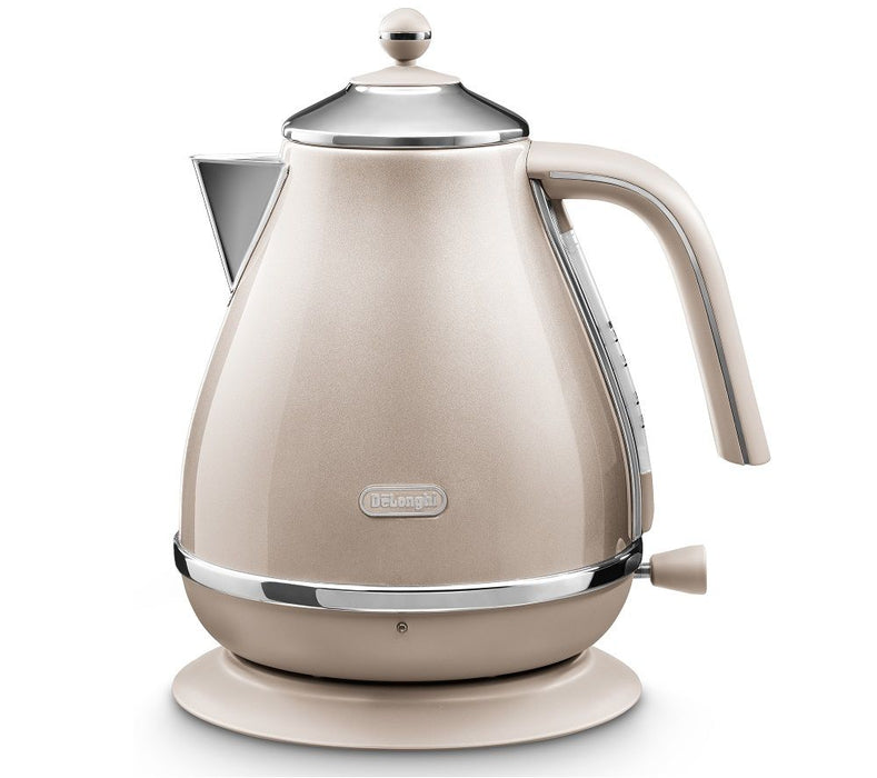 DeLonghi Icona Metallics Cordless Ketle Beige | KBOT3001.BG