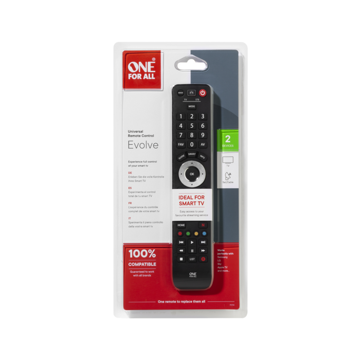 ONEFORALL Remote Control One For All Evolve 2 Devices Smart Universal Remote Control | URC7125 IRWINS MEGASTORE